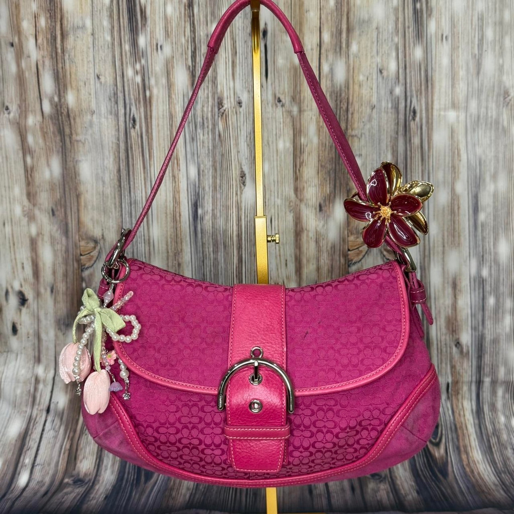 Coach Pink Soho Hobo shoulder bag